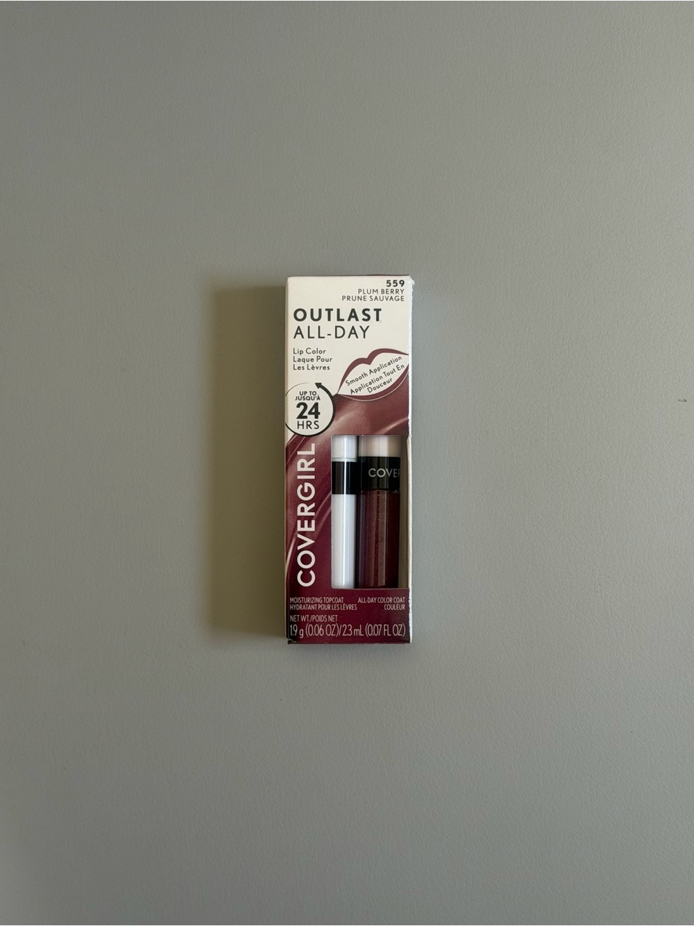 COVERGIRL Outlast All-Day Lip Color with Topcoat – Plum Sauvage (Deep Plum Tone)